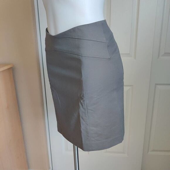 Banana Republic stretch crossover career A-line skirt sz 4 - Picture 2 of 7